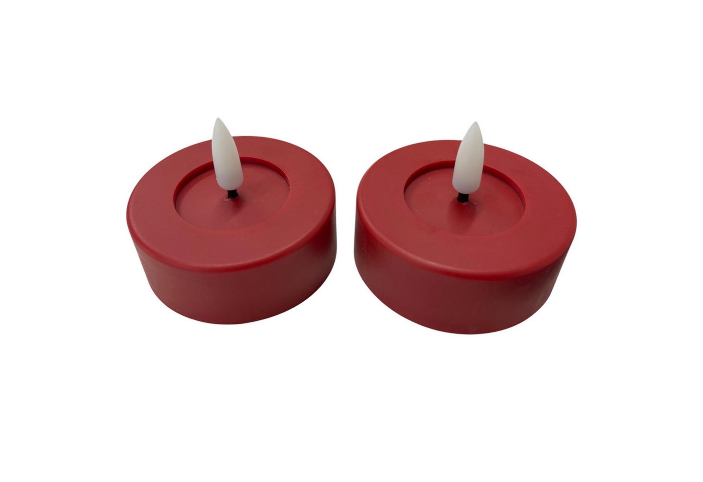 Countryfield LED-Kerze (Set, 2-tlg), Teelicht XL rot 6/18h Timer – Bild 2 von 3