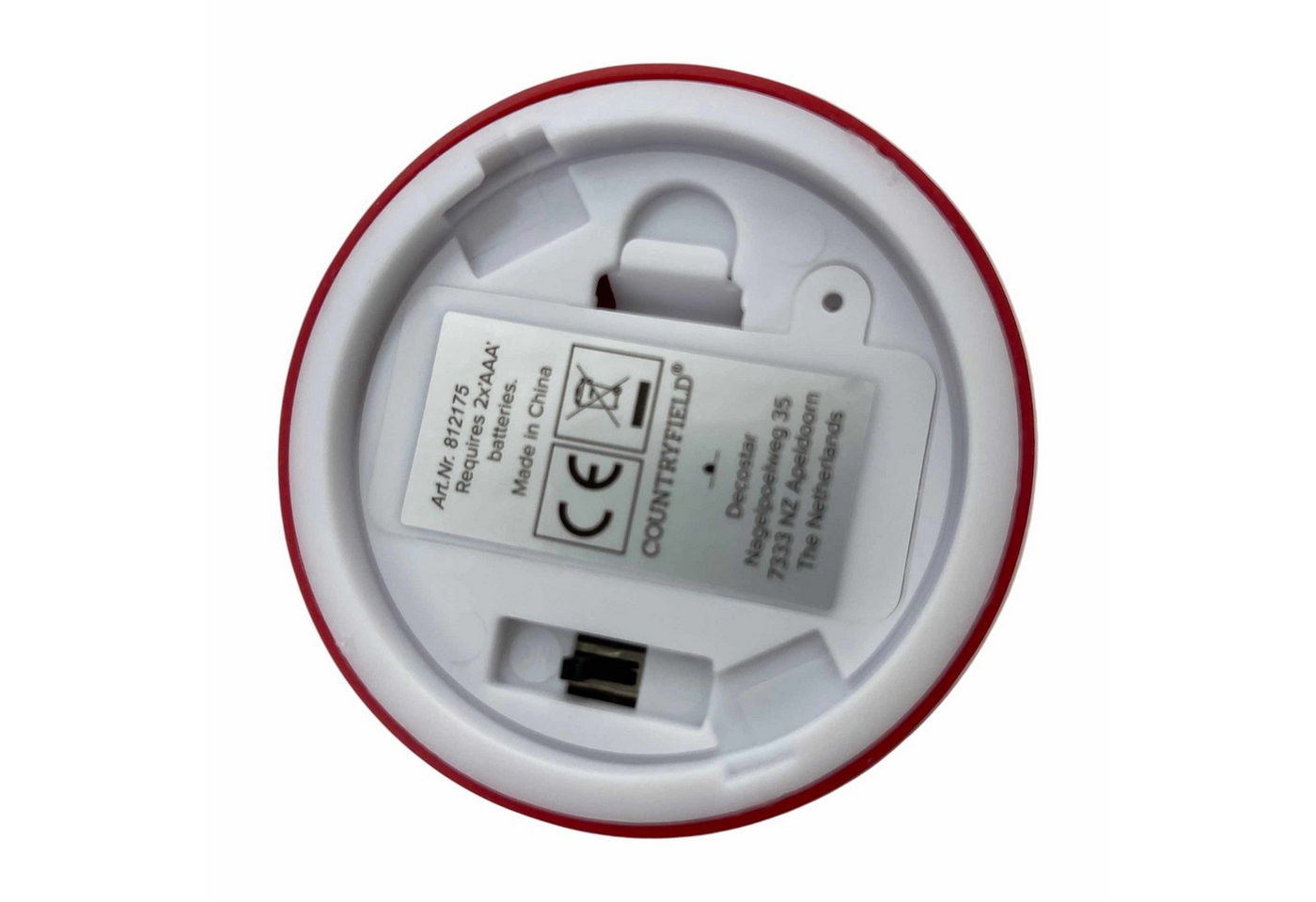 Countryfield LED-Kerze (Set, 2-tlg), Teelicht XL rot 6/18h Timer – Bild 3 von 3