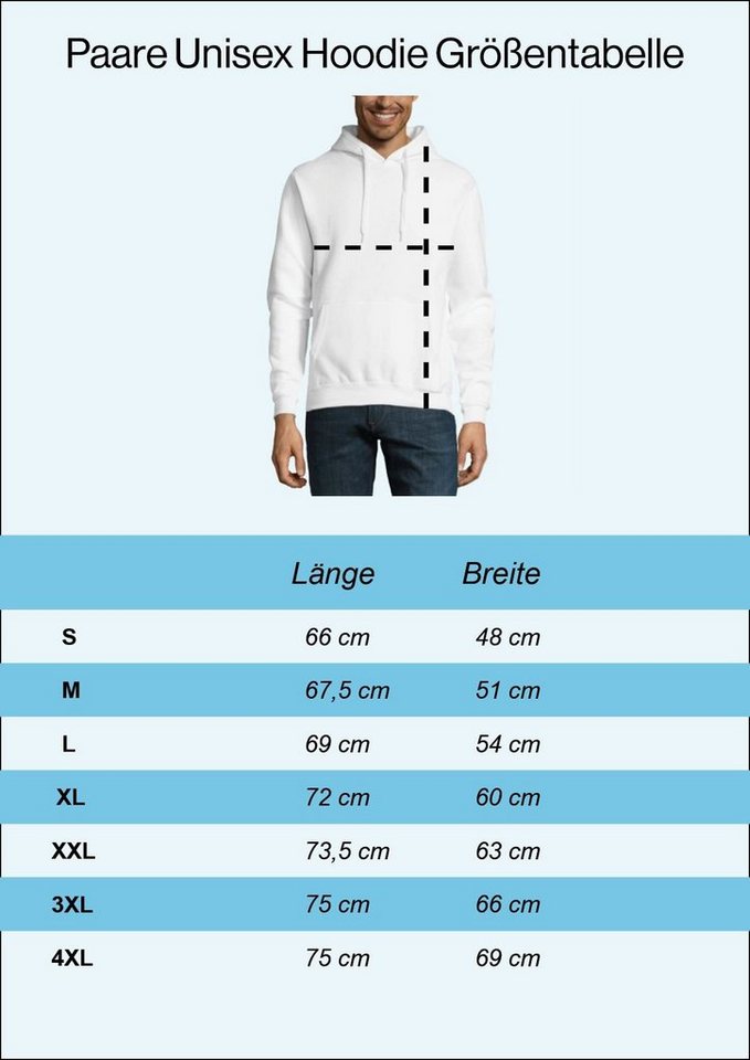 Couples Shop Kapuzenpullover Pizza Partner Look Hoodie Pullover (1-tlg) mit trendigem Fun Print – Bild 4 von 5
