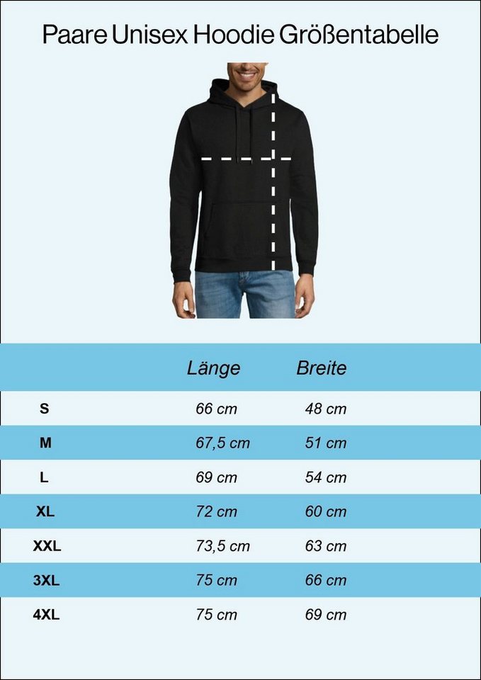 Couples Shop Kapuzenpullover Pizza Partner Look Hoodie Pullover (1-tlg) mit trendigem Fun Print – Bild 4 von 5