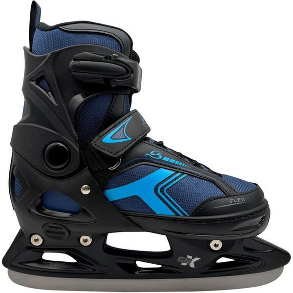 Cox Swain Schlittschuhe POLAR – größenverstellbar, Softboot – Blue – M (37-40), Verstellbare Schlittschuhe mit Edelstahlkufen