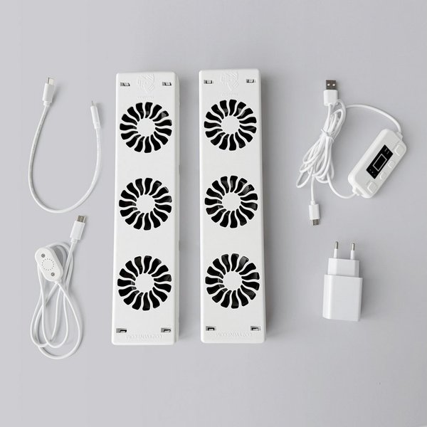 Cozy Vent Heizkörperventilator Heizkörper Ventilator Energiesparender Booster mit Fernbedienung