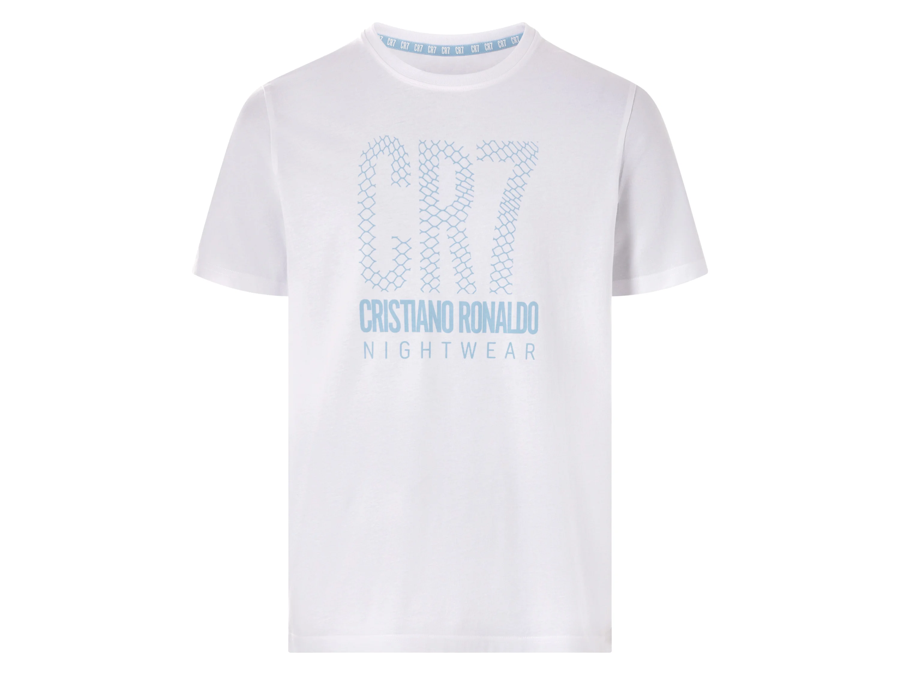 CR7 Christian Ronaldo Herren Shorty Pyjama, 2-tlg. (Weiß, XL) – Bild 2 von 4