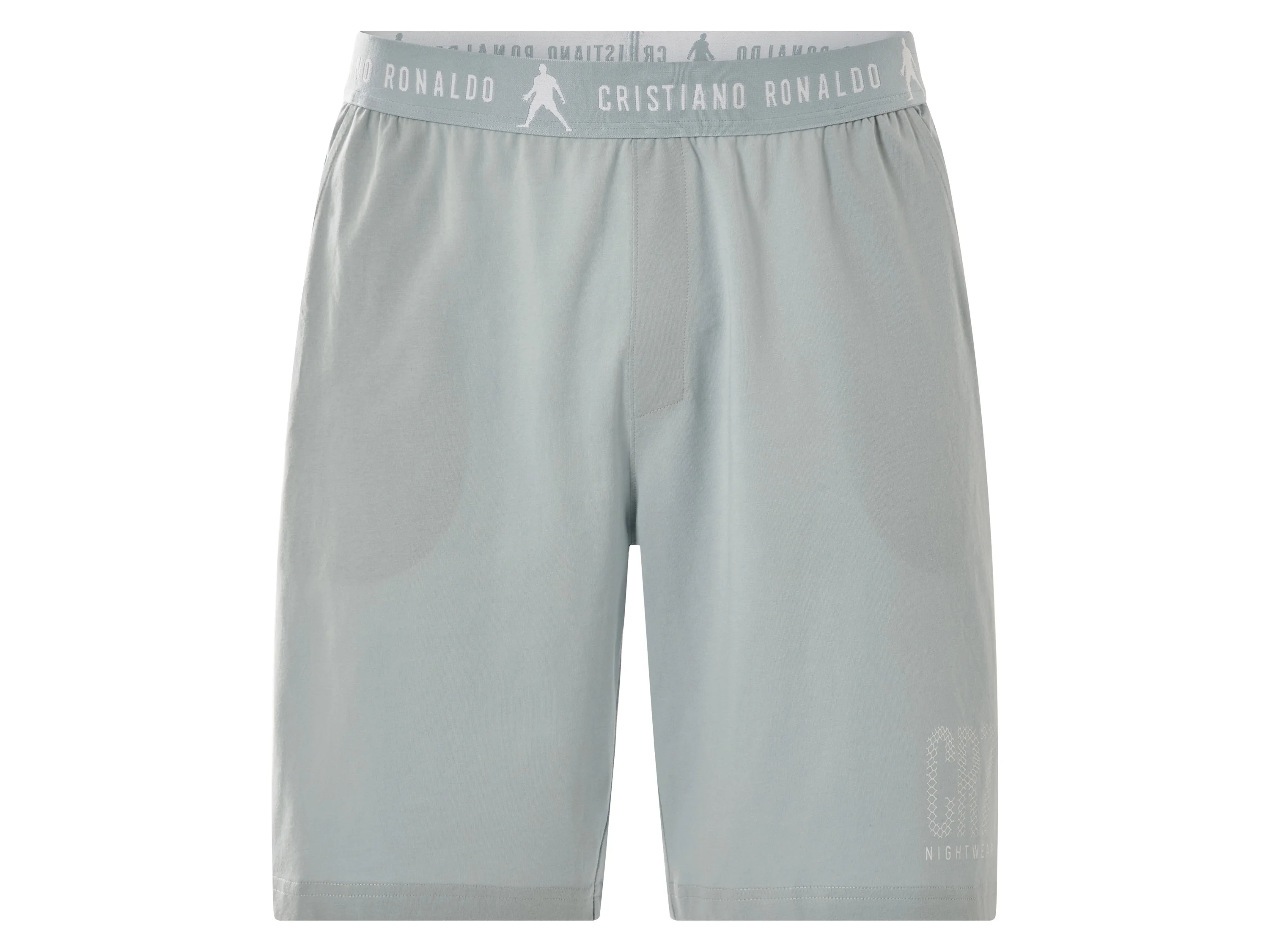 CR7 Christian Ronaldo Herren Shorty Pyjama, 2-tlg. (Weiß, XL) – Bild 3 von 4