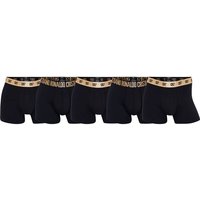 CR7 CR7 Herren Boxer Shorts, 5er Pack - Trunks, Reisetasche, Cotton Stretch, Logobund, Größe L in Schwarz