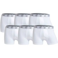 CR7 CR7 Herren Boxer Shorts, 6er Pack - Trunks, Cotton Stretch, Größe XL in Weiß