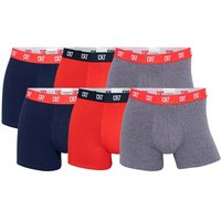 CR7 CR7 Herren Boxer Shorts, 6er Pack - Trunks, Cotton Stretch, Größe M in Blau