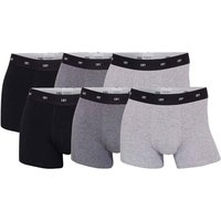 CR7 CR7 Herren Boxershorts, 6er Pack - Bambus-Viskose,Trunks, Cotton Stretch, Logobund, Größe 2XL in Schwarz
