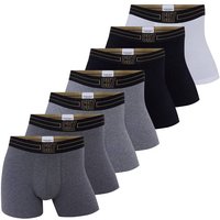 CR7 CR7 Herren Boxershorts, 7er Pack - Trunks, Cotton Stretch, Logobund, Größe 2XL in Schwarz