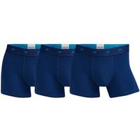 CR7 CR7 Herren Boxershorts, 3er Pack - Bambus-Viskose,Trunks, Cotton Stretch, Logobund, Größe S in Blau