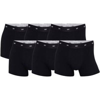 CR7 CR7 Herren Boxershorts, 6er Pack - Bambus-Viskose,Trunks, Cotton Stretch, Logobund, Größe S in Schwarz