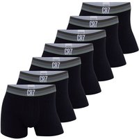 CR7 CR7 Herren Boxershorts, 7er Pack - Trunks, Cotton Stretch, Logobund, Größe S in Schwarz