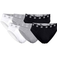 CR7 CR7 Herren Slips, 6er Pack - Briefs, Logobund, Stretch Cotton, Größe 2XL in Schwarz