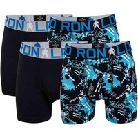 CR7 CR7 Jungen Boxershorts, 4er Pack - Trunks, Cotton Stretch, Logobund, Größe 104/110 in Schwarz
