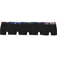 CR7 CR7 Jungen Boxershorts, 5er Pack - Cristiano Ronaldo Motive, Trunks, Cotton Stretch, Logobund, Größe 122/134 in Schwarz