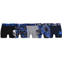CR7 CR7 Jungen Boxershorts, 5er Pack - Cristiano Ronaldo Motive, Trunks, Cotton Stretch, Logobund, Größe 140/146 in Schwarz