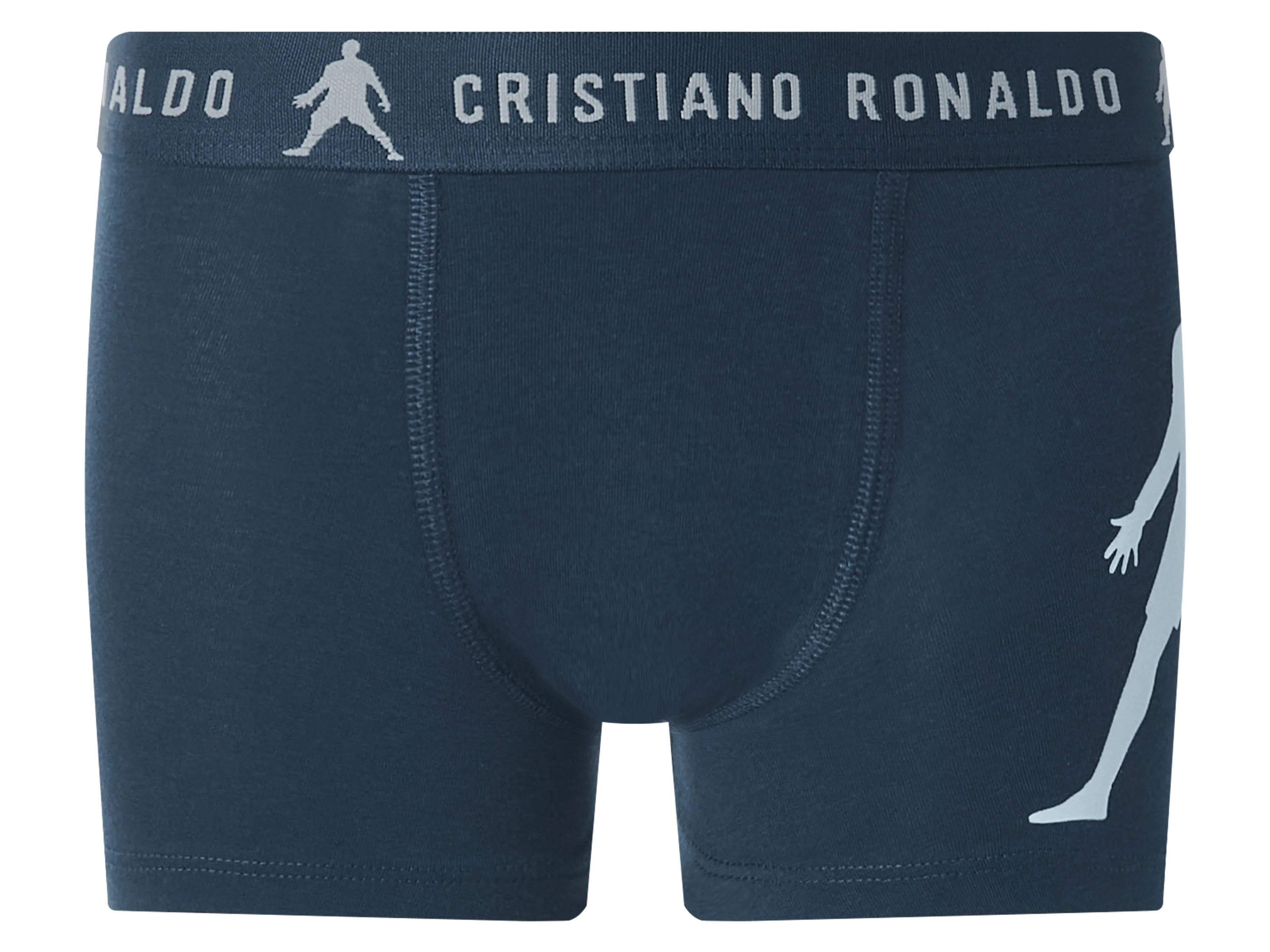 CR7 Kleinkinder Jungen Boxer, 2 Stück (grau/navy, 110/116) – Bild 2 von 4