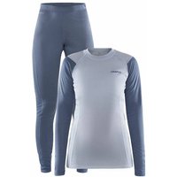 CRAFT Damen Unterwäsche Set CORE WARM BASELAYER SET W, Größe XL in Blau