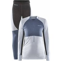 CRAFT Damen Unterwäsche Set CORE WOOL MIX SET W, Größe L in Blau