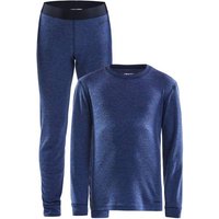 CRAFT Kinder Unterhemd MERINO 180, Größe 122 in Blau