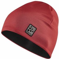 CRAFT Mütze ADV MICROFLEECE HAT, Größe ONE SIZE in Rot