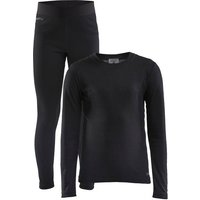 CRAFT Unterwäsche Set CORE WARM BASELAYER SET J, Größe 98 in Schwarz