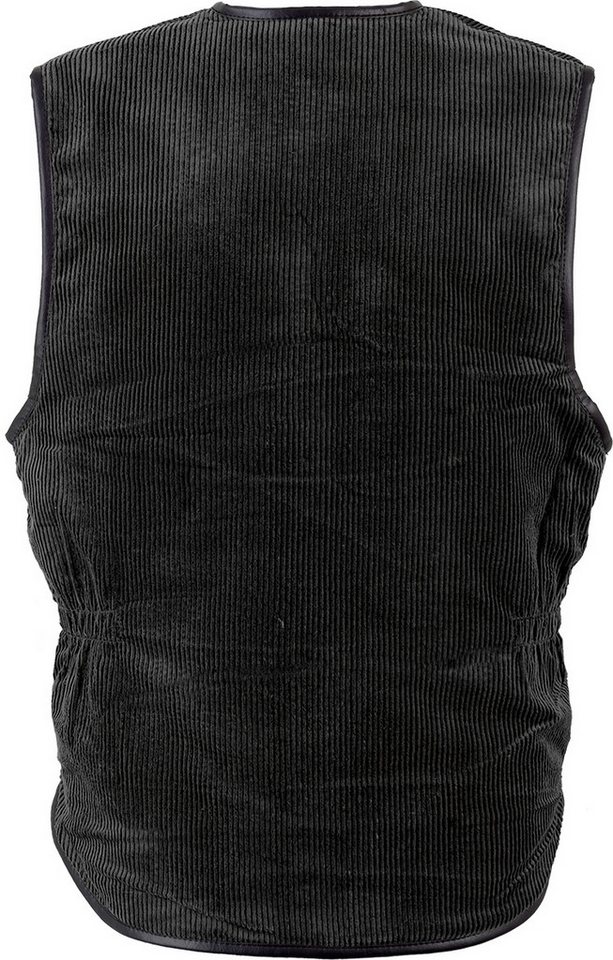 Craftland Arbeitsweste Cordweste Schwarz – Bild 2 von 2