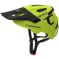 CRATONI Kinder-/Jugendhelm "WildCat MIPS", limette, Größe 49-56cm in Grün