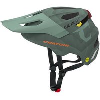 CRATONI Kinder-/Jugendhelm "WildCat MIPS", salbeigrün, Größe 49-56cm in Grau