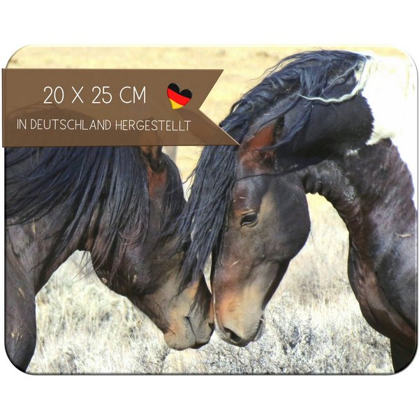 CreaDesign Frühstücksbrett Kinder Pferd Brettchen, Kunststoff, 20x25 cm, Kunststoff, (1-St)