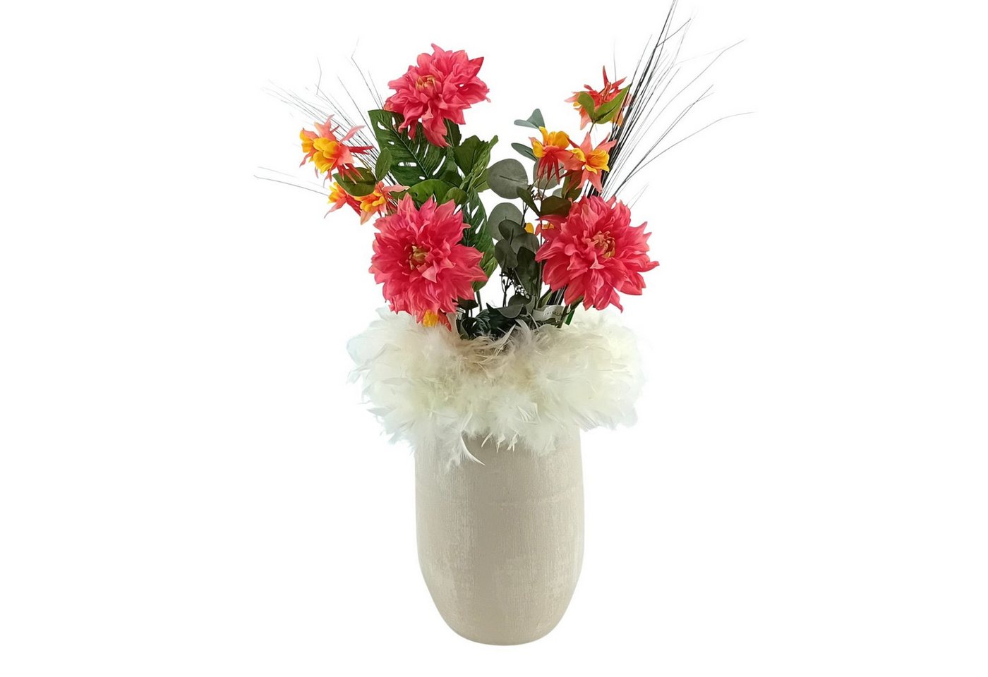 CreaFlor Home Bodenvase Avion, robust, Grau, Einfarbig, H: 40cm – Bild 4 von 5