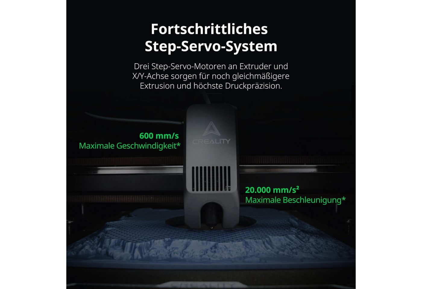 Creality 3D 3D-Drucker K2 Combo mehrfarbig 3D-Drucker mit CFS, 16-Farben-Druck, 600 mm/s, 45 dB, KI-Kamera, Carbonfaser-Kompatibel – Bild 4 von 5