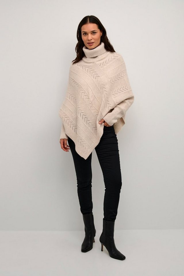 Cream Strickponcho Poncho CRHoliday – Bild 2 von 5