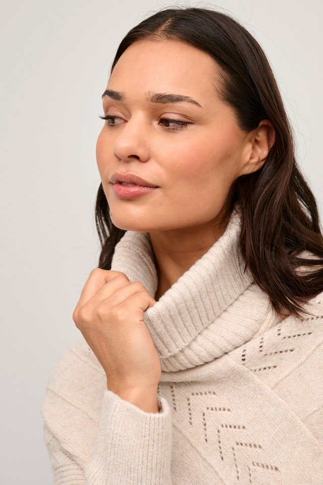 Cream Strickponcho Poncho CRHoliday – Bild 4 von 5