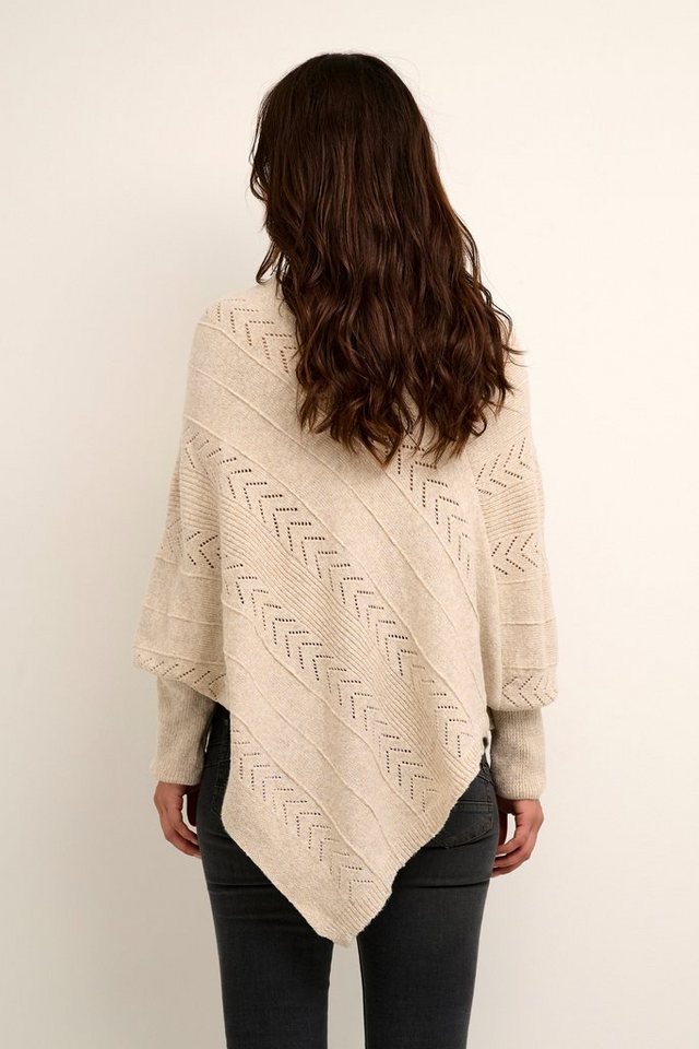 Cream Strickponcho Poncho CRHoliday – Bild 3 von 5