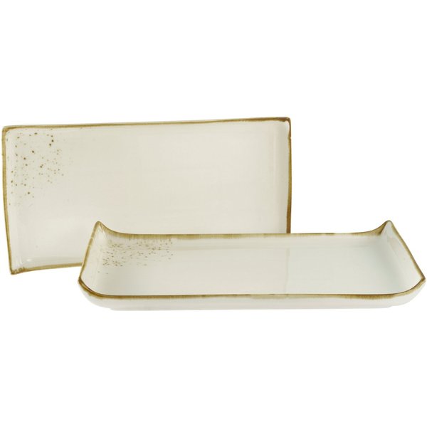 creaTable Barbecueteller Nature Collection, BBQ Platte 2-tlg., (2 St), Teller Set, Naturverbundenes Design, Einzigartige Oberfläche