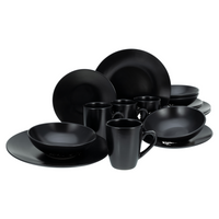 CREATABLE Geschirrset »Black Matt«, 16-teilig
