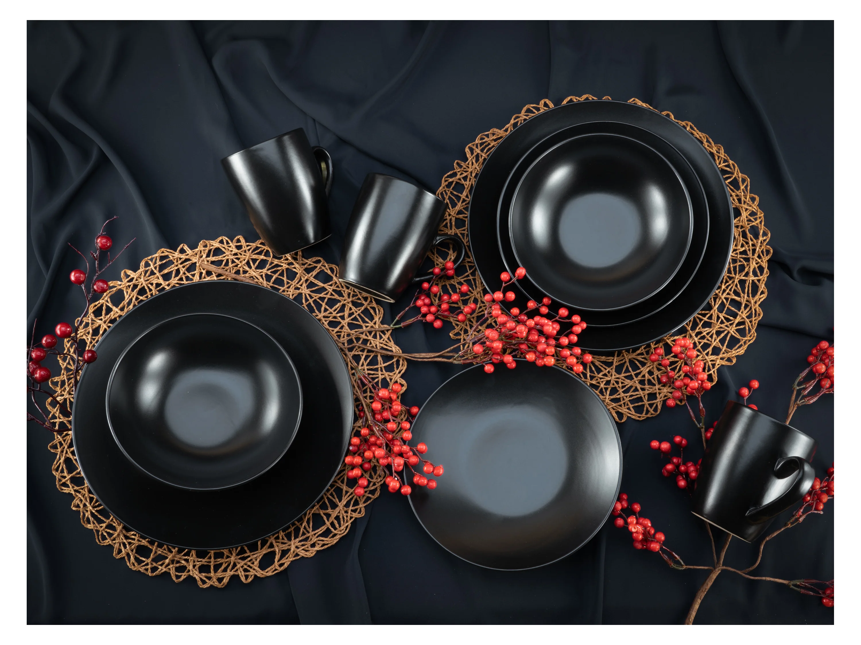 CREATABLE Geschirrset »Black Matt«, 16-teilig – Bild 3 von 4
