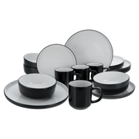 CREATABLE Geschirrset »Nordic Cool Black« (16-teiliges kombiservice)