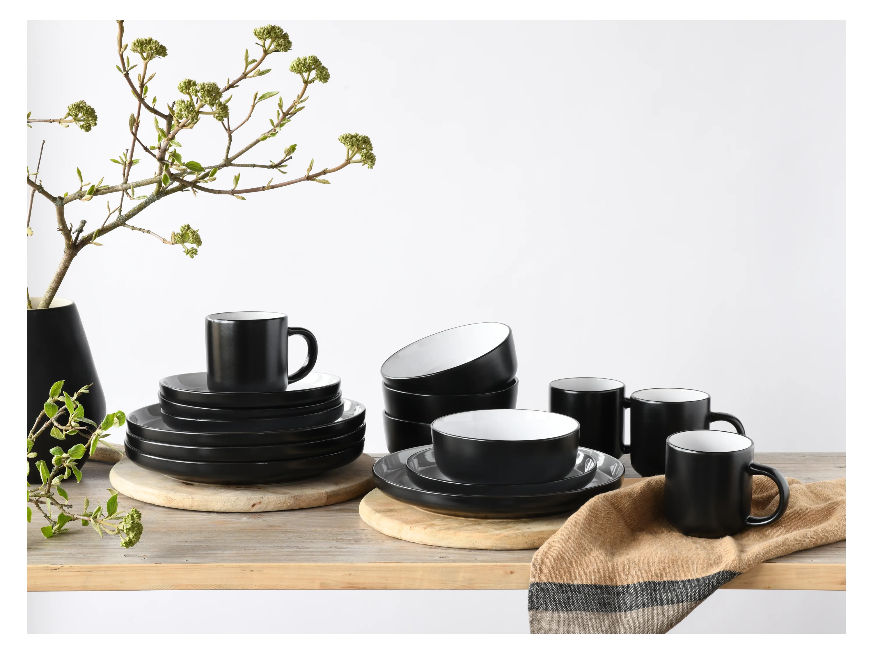 CREATABLE Geschirrset »Nordic Cool Black« (16-teiliges kombiservice) – Bild 3 von 4