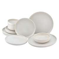 CREATABLE Geschirrset »Uno offwhite« (12-teiliges teller set)