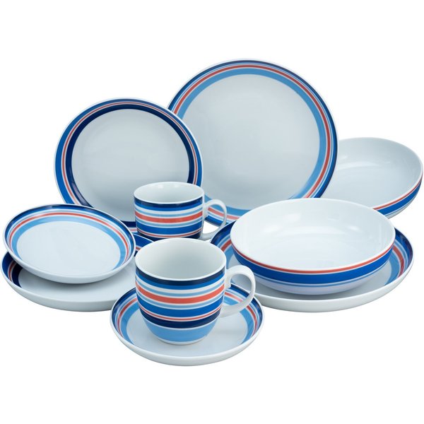CreaTable Kombiservice (10-tlg), 2 Personen, Porzellan