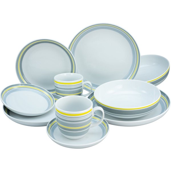 CreaTable Kombiservice (10-tlg), 2 Personen, Porzellan