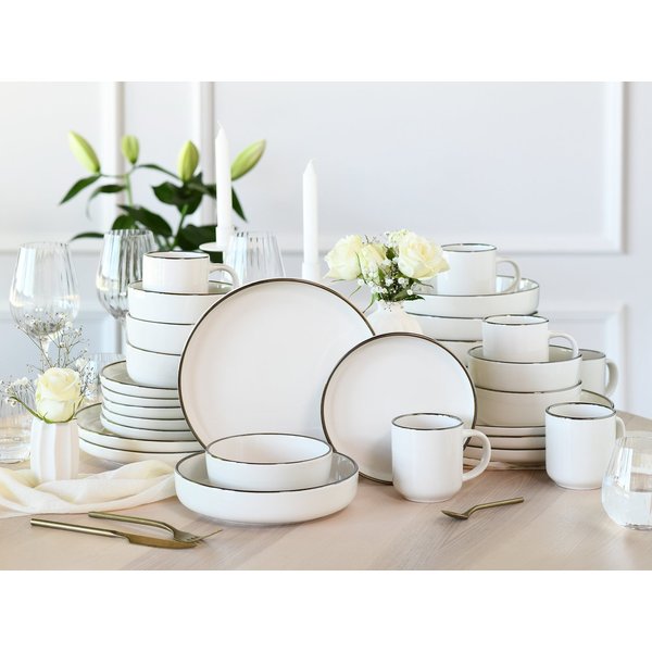 CreaTable Kombiservice Nordic Festive (30-tlg), 6 Personen, Steinzeug