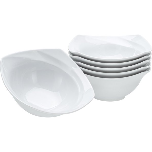 creaTable Müslischale Celebration Weiss, Porzellan, (Set, 6-tlg)