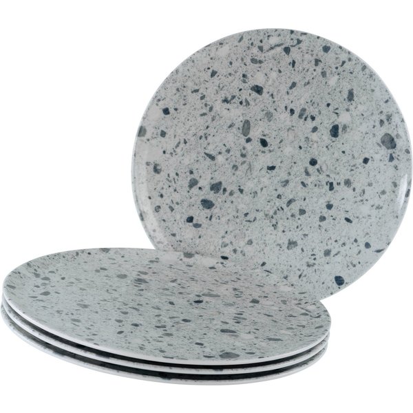 creaTable Pizzateller Stone Collection Florenz, Teller Set, 4-tlg., (4 St), Italienische Eleganz, Vielseitig einsetzbar