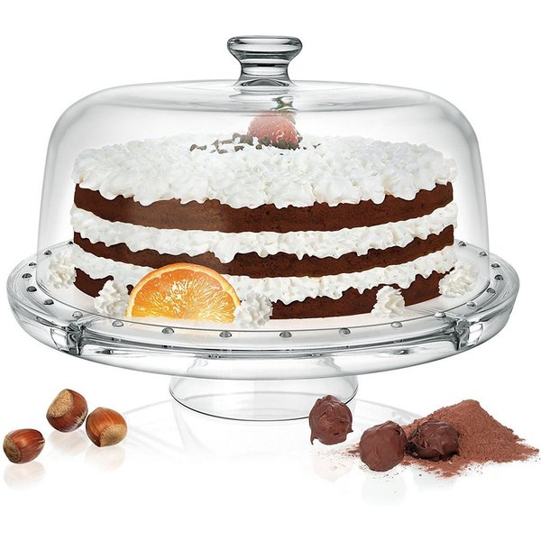 CreaTable Servier-Set Servierbutler, 2-tlg., Glas, (Set, 2-tlg), Edles Servierset, Formschön elegant