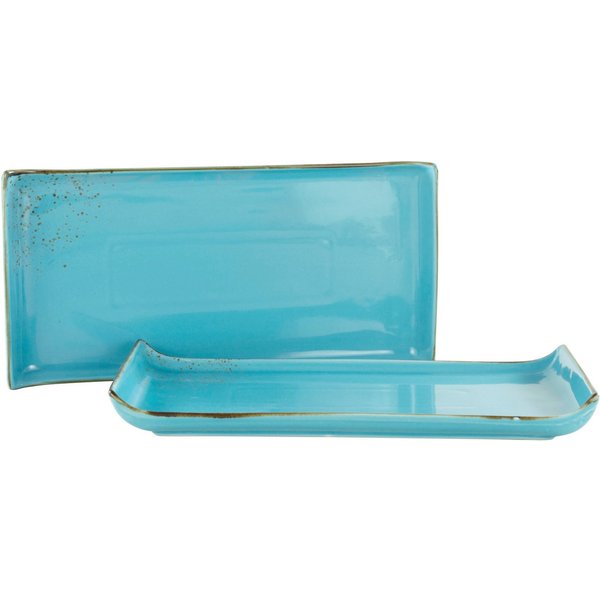 CreaTable Servierplatte Nature Collection, Steinzeug, (Set, 2-tlg), Servier Set, 33x16,5 cm