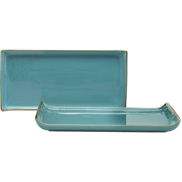 CreaTable Servierplatte Nature Collection, Steinzeug, (Set, 2-tlg), Servier Set, 33x16,5 cm