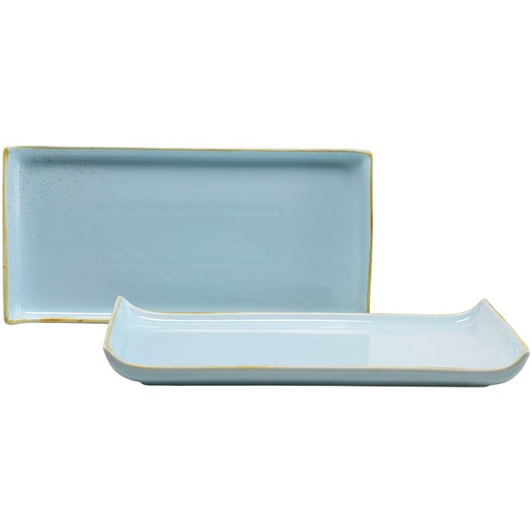 CreaTable Servierplatte Nature Collection, Steinzeug, (Set, 2-tlg), Servier Set, 33x16,5 cm